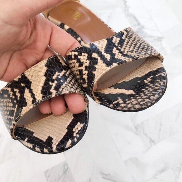 NWT PARIS TEXAS Embossed Snake Print Heeled Sandal Size EU=37.5/ US= 7.5 - Picture 7 of 11